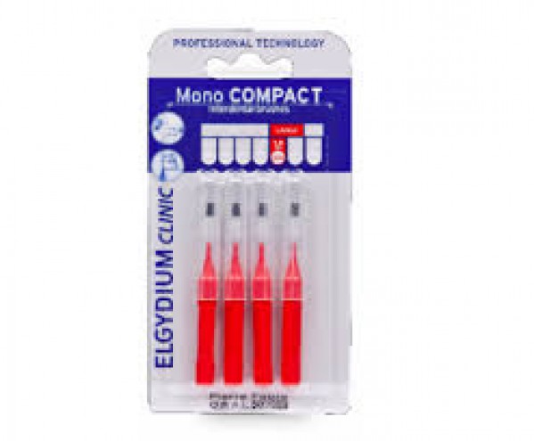 Elgydium Clinic Escovilhão Mono Compact Vermelho (x4 unidades)