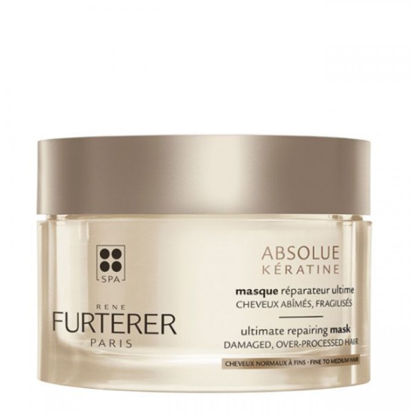 Rene Furterer Absolue Keratine Máscara Reparadora_ Cabelo normal fino- 200ml