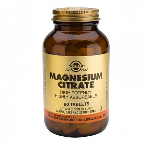 Magnésio citrato_Solgar (x 60 comprimidos)