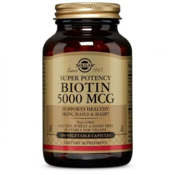 Biotina_Solgar - 5mg (x100 cápsulas)