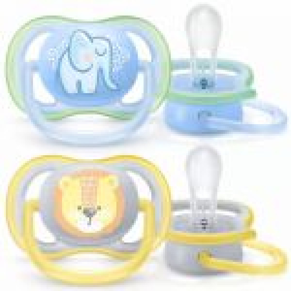 Philips Avent Chupeta_ Ultra Air_ Decoradas_ 0-6M_ Boy (x2 unidades)