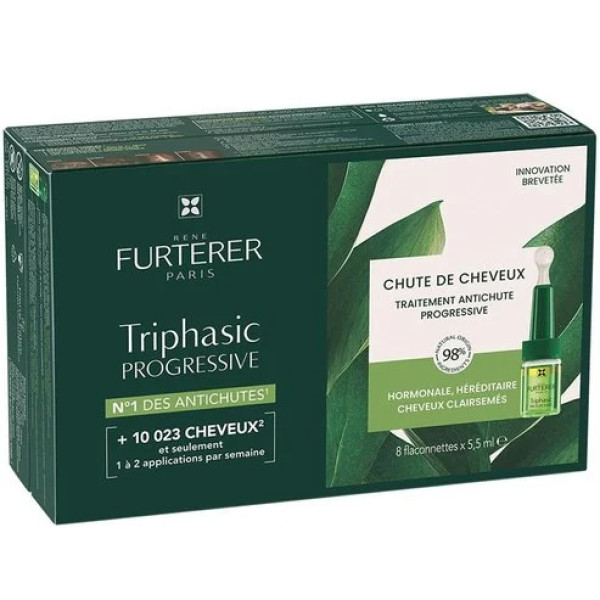 Rene Furterer AntiQueda Triphasic Progressive Ampolas (x8 unidades)