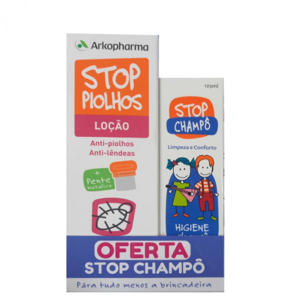 Stop Piolhos Pack Tratamento e Cuidado Loção - 100ml + Champô Stop Piolhos Pack Tratamento e Cuidado Loção - 100ml + Champô