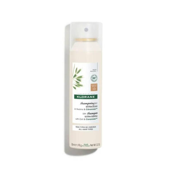 Klorane Capilar Champô Seco Aveia Ceramida Cabelo Castanho - 150ml
