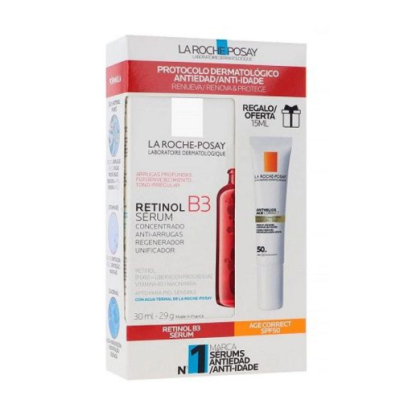 La Roche Posay Retinol B3 Serum 30ml + La Roche Posay Anthelios Age Correct FPS 15ML