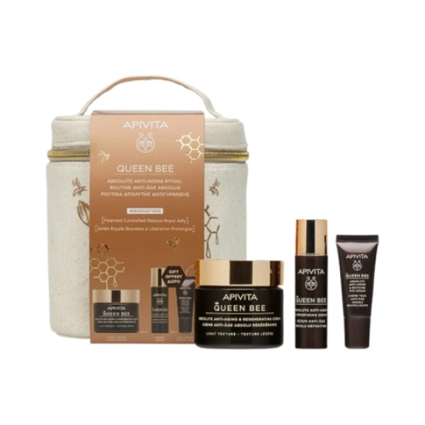 Apivita Queen Bee Creme Ligeiro + Oferta Serum + Olhos