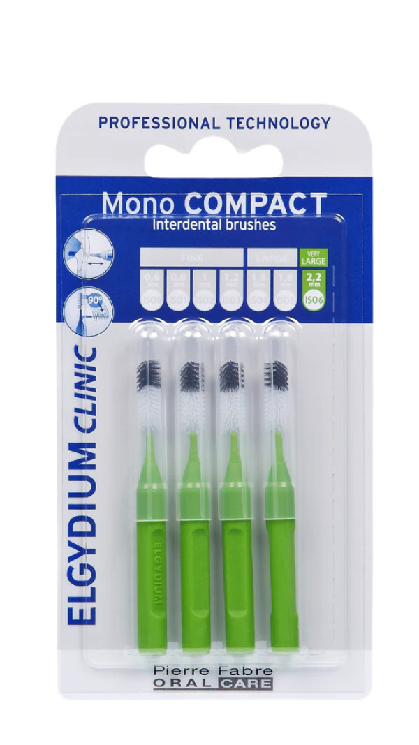 Elgydium Clinic Escovilhão Mono Compact Verde (x4 unidades)