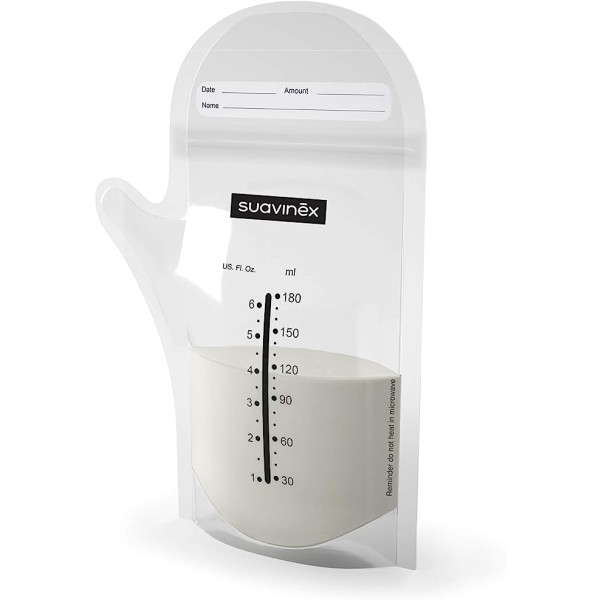 Suavinex Bolsa Conservação Leite Materno 180ml (x25 unidades)