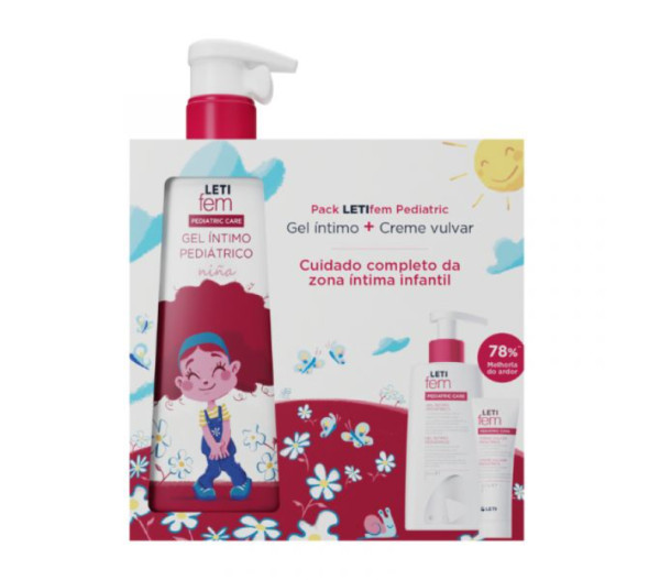Letifem Pediatrico Gel Intimo - 250ml + Creme Vulvar - 30ml Letifem Pediatrico Gel Intimo - 250ml + Creme Vulvar - 30ml
