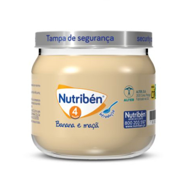Nutriben Boião 4 Banana Maçã 120G Nutriben Boião 4 Banana Maçã 120G