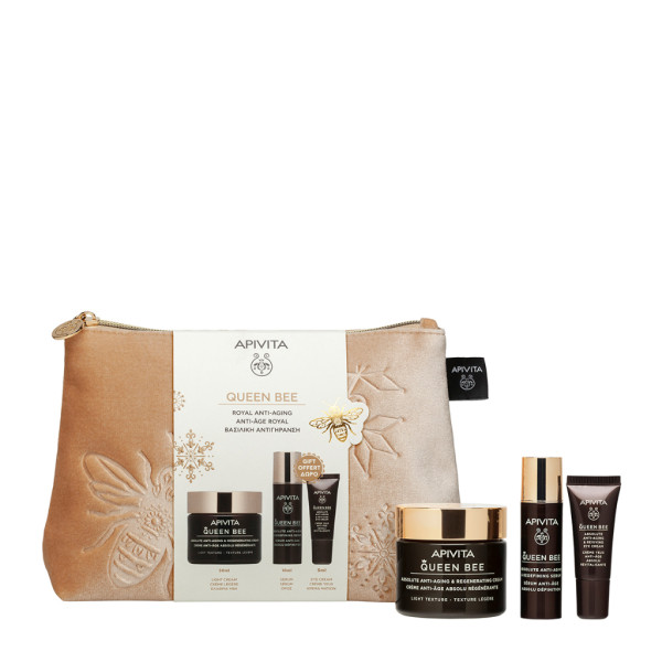 Apivita Queen Bee Creme Ligeiro - 50ml + Oferta Bee Serum - 10ml + Creme Olhos - 5ml