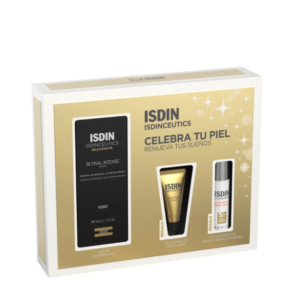 Isdinceut Pack Renovating - Sérum Retinal Intense - 50ML + oferta Essential Scrub - 15g + Fusion Water Magic Repair - 10ml Isdinceut Pack Renovating - Sérum Retinal Intense - 50ML + oferta Essential Scrub - 15g + Fusion Water Magic Repair - 10ml