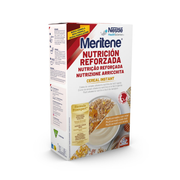 Meritene Cereal Instantaneo Multicereais c/Mel - 520G