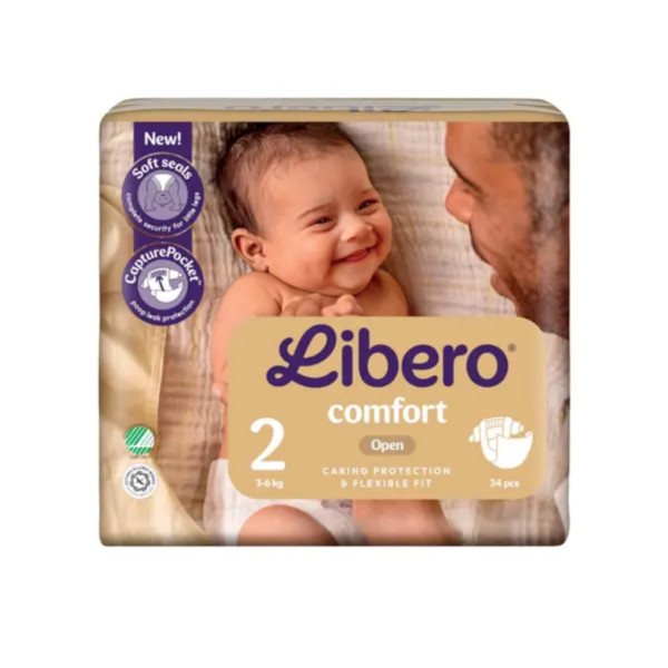 Libero_Comfort_tamanho2_Fralda _3-6Kg ( x 34 unidades) Libero_Comfort_tamanho2_Fralda _3-6Kg ( x 34 unidades)