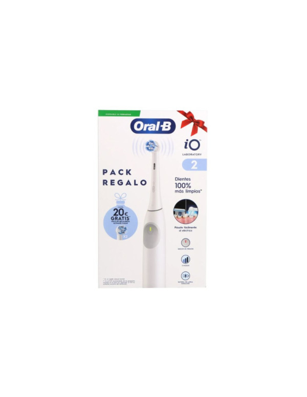 Oral B  IO2 Laboratório Escova Dentes Eletrica Branca + Oferta 2 Recargas