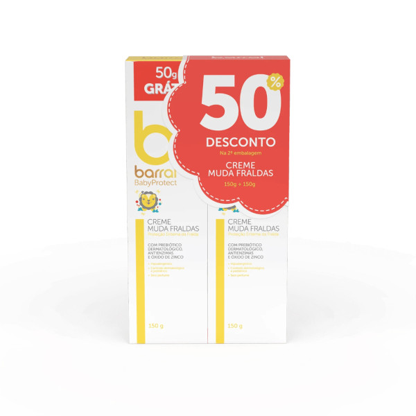 Barral Babyprotect Creme Muda Fralda - 150g (Pack Duplo)