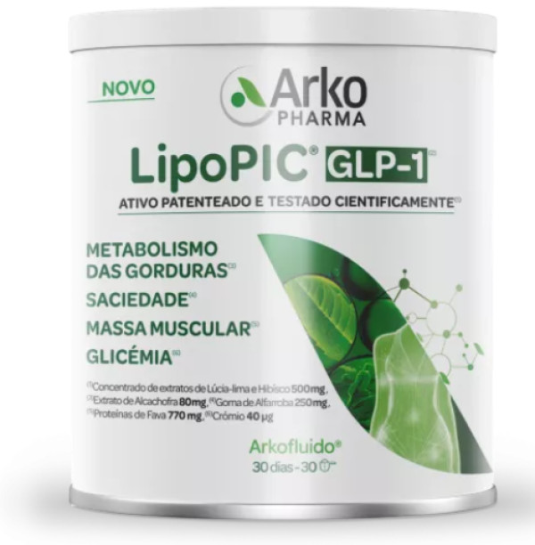 Arkofluido Lipopic Glp-1 Pó Suspensão 270G