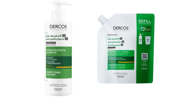 Dercos Champo Caspa Seca 390ml + Refill 390ml