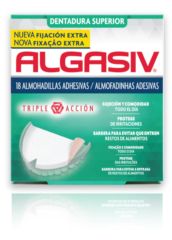 Algasiv Almofadas Adesivas Dentárias Superiores (x18 unidades) Algasiv Almofadas Adesivas Dentárias Superiores (x18 unidades)