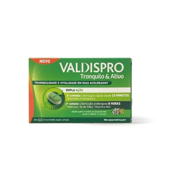 Valdispro Tranquilo & Ativo (x30 comprimidos)