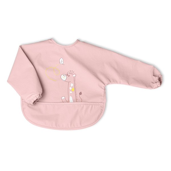 Chicco  Babete Tecido com Manga Rosa 6M+ (ref. 16302150000)