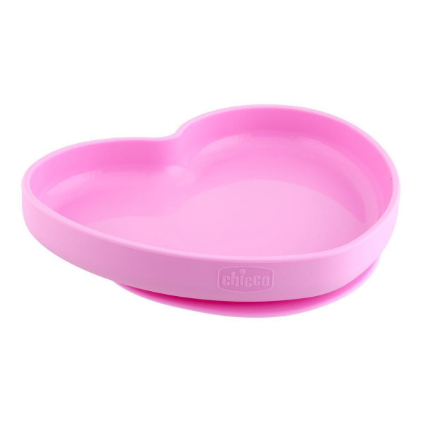 Chicco Prato em Silicone Coração Rosa 9M+