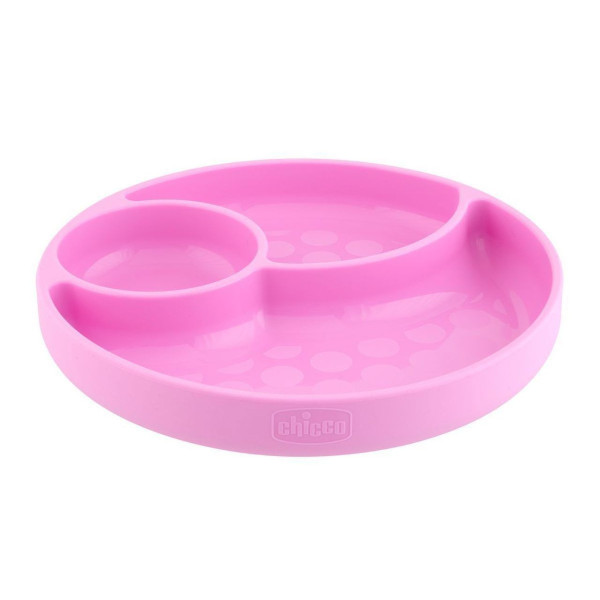 Chicco Prato em Silicone com Divórias Rosa 12M+