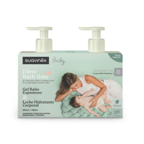 Suavinex Baby Leite Hidratante 500ml + Gel Banho 500ml