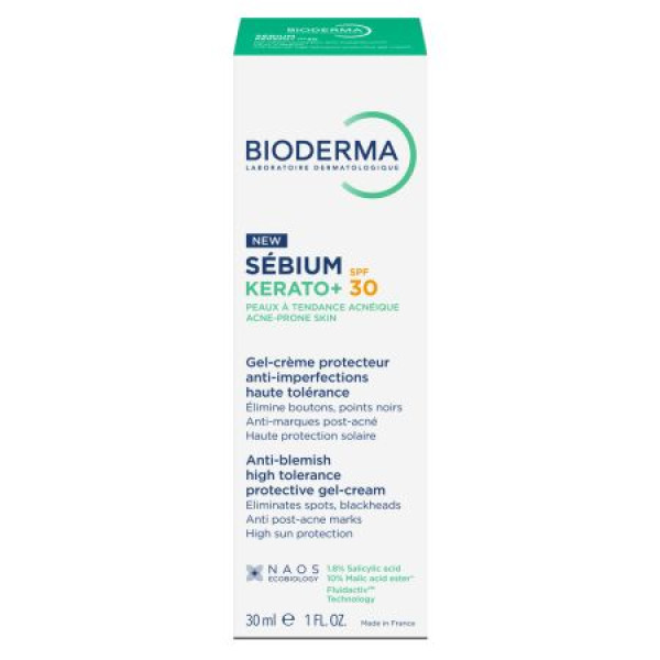 Bioderma Sebium Kerato+ Gel creme SPF30 30Ml Bioderma Sebium Kerato+ Gel creme SPF30 30Ml