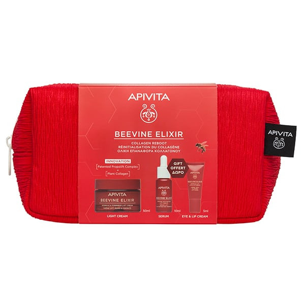 Apivita Beevine Elixir Creme Ligeiro - 50ml + Sérum Beevine Elixir - 10ml  + Contorno de olhos