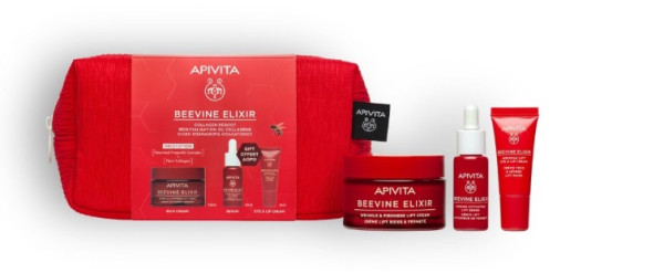 Apivita Beevine Elixir Creme Rico - 50ml + Serum Beevine Elixir - 10ml + Creme olhos e lábios - 5ml Apivita Beevine Elixir Creme Rico - 50ml + Serum Beevine Elixir - 10ml + Creme olhos e lábios - 5ml