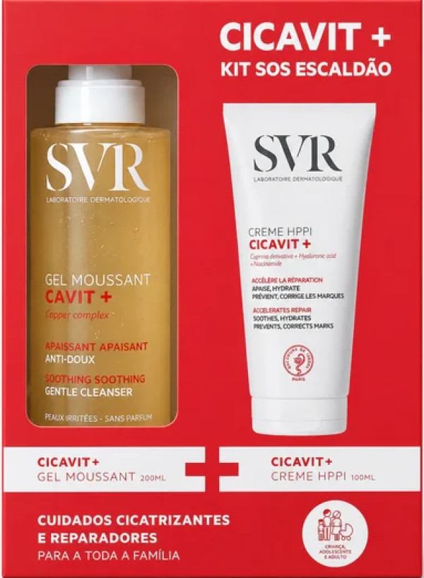 SVR Cicavit+ Creme 100ml + Cicavit+ Gel 200ml (Preço especial) SVR Cicavit+ Creme 100ml + Cicavit+ Gel 200ml (Preço especial)