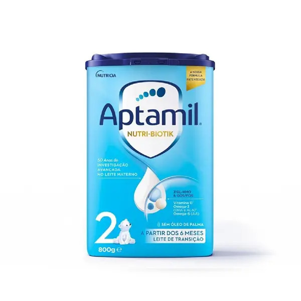 Aptamil 2 Nutri-Biotik Leite +6M - 800g Aptamil 2 Nutri-Biotik Leite +6M - 800g