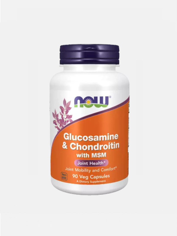 Now Glucosamine & Chondroitin With Msm (x90 Cáspulas) Now Glucosamine & Chondroitin With Msm (x90 Cáspulas)
