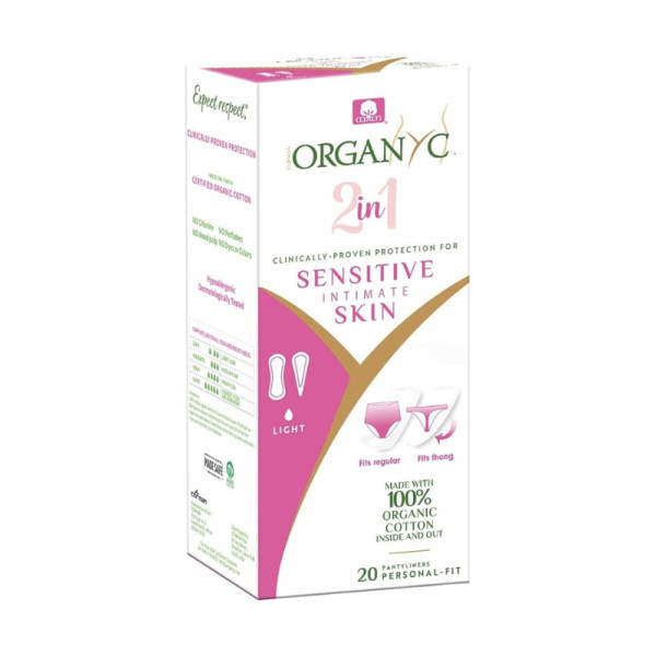 Organyc Penso Protetor Slips Tanga 2 em 1  (x20 unidades)