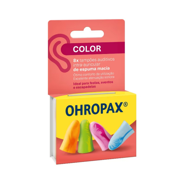 Ohropax Color Tampoes Auriculares Espuma - (X8unidades) Ohropax Color Tampoes Auriculares Espuma - (X8unidades)