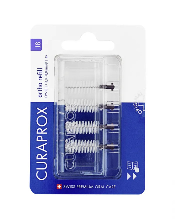 Curaprox Ortho CPS 18 Escovilhão Recargas (x4 unidades) Curaprox Ortho CPS 18 Escovilhão Recargas (x4 unidades)
