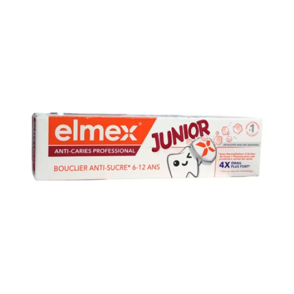 Elmex Junior Anticárie Profissional Pasta dente_ 6-12A - 75Ml Elmex Junior Anticárie Profissional Pasta dente_ 6-12A - 75Ml