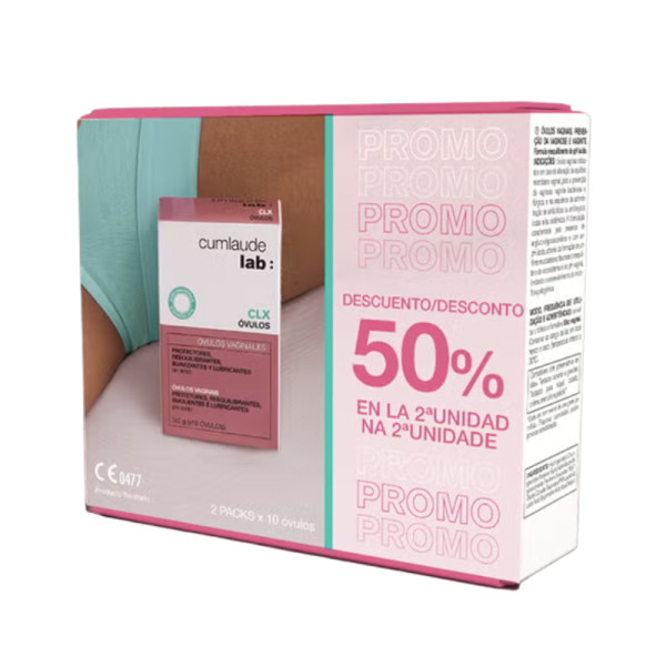 Cumlaude Clx Óvulos vaginais 3g (10 unidades) Pack Duplo Cumlaude Clx Óvulos vaginais 3g (10 unidades) Pack Duplo