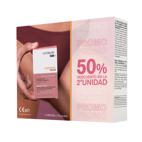 Cumlaude Prebiotic Óvulos vaginais  3g (10 unidades) PAck Duplo