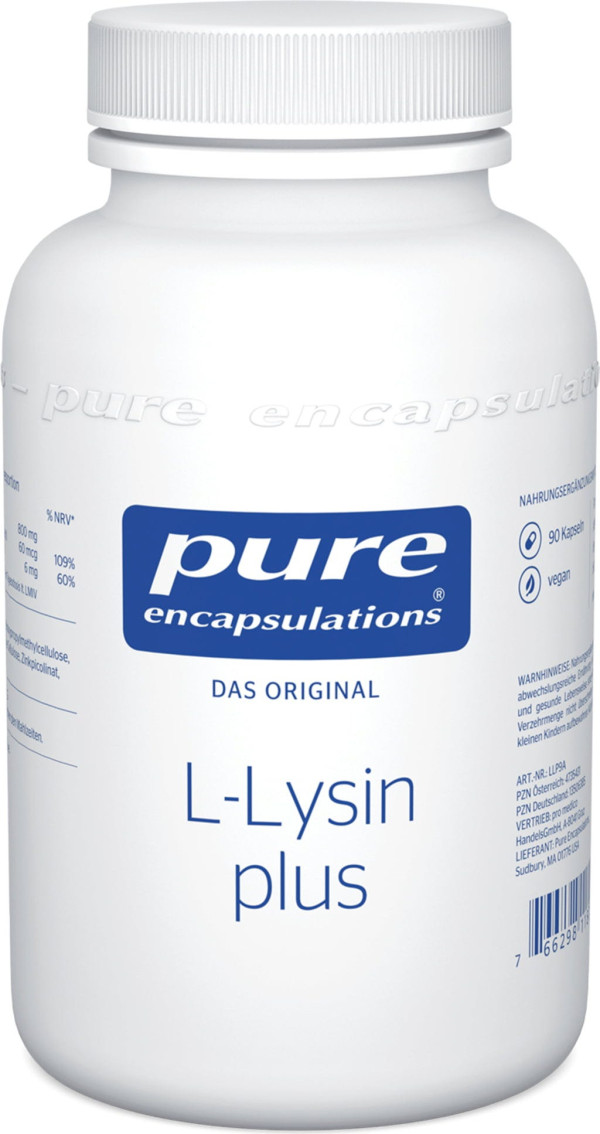 Pure Encapsulations L-Lisina Plus (90 Cápsulas)