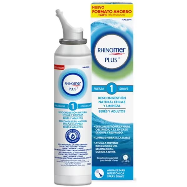 Rhinomer Plus+ Spray Nasal Força 1 - 200Ml Rhinomer Plus+ Spray Nasal Força 1 - 200Ml