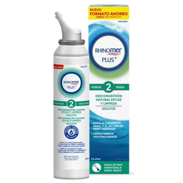Rhinomer Plus+ Spray Nasal Força 2 - 200Ml Rhinomer Plus+ Spray Nasal Força 2 - 200Ml
