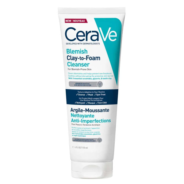 Cerave Argila-Espuma Limpeza Control Impurezas 118Ml