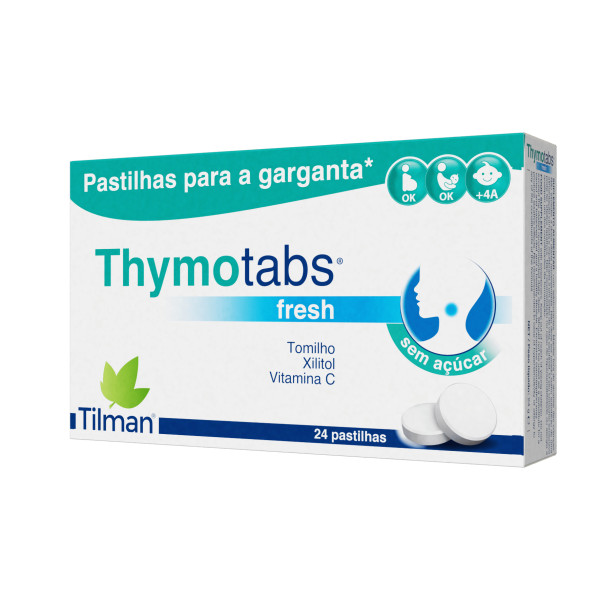 Thymotabs Fresh Pastilhas Garganta (24 unidades) Thymotabs Fresh Pastilhas Garganta (24 unidades)