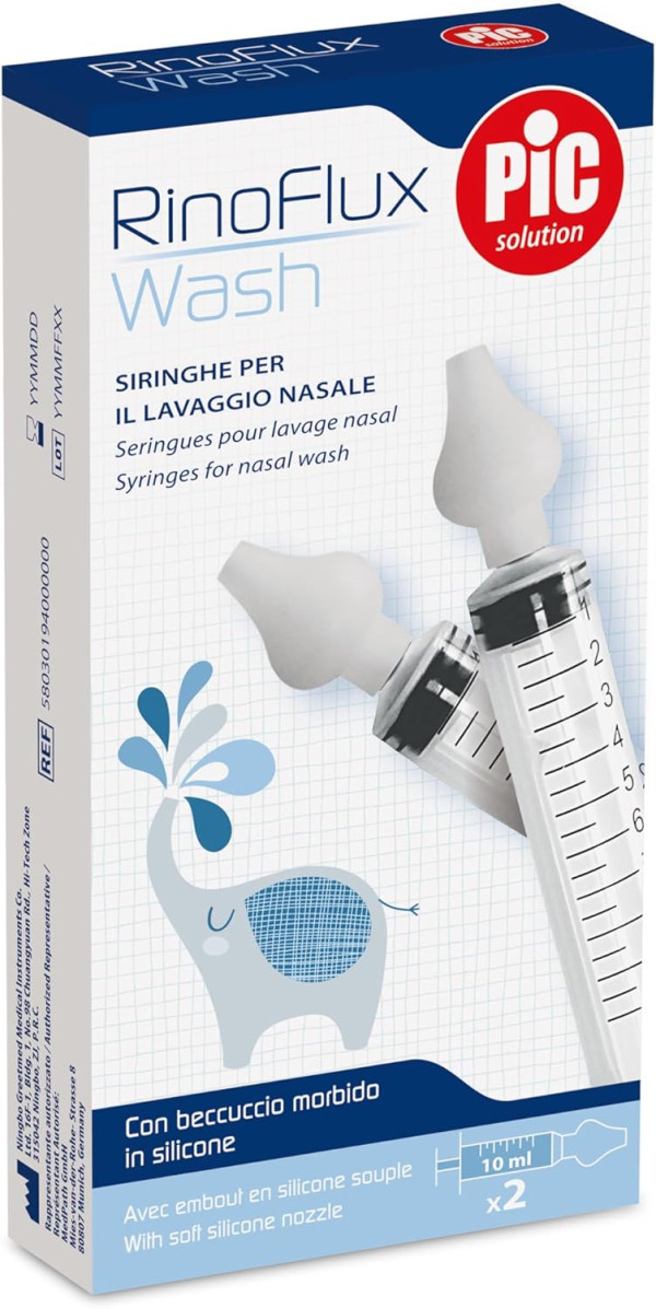 Pic Rinoflux Wash Seringa de Lavagem 10mL (2 unidades) 4M+ Pic Rinoflux Wash Seringa de Lavagem 10mL (2 unidades) 4M+