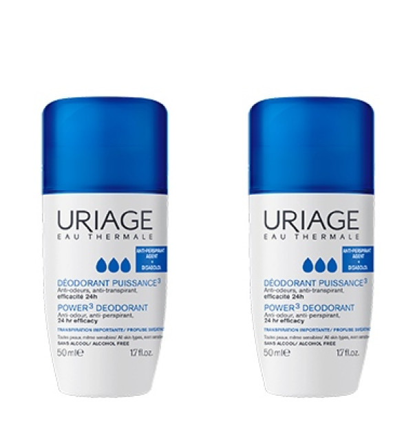 Uriage Puissance3 Roll On - 50ml (x2 unidades) + Desconto 50% Uriage Puissance3 Roll On - 50ml (x2 unidades) + Desconto 50%