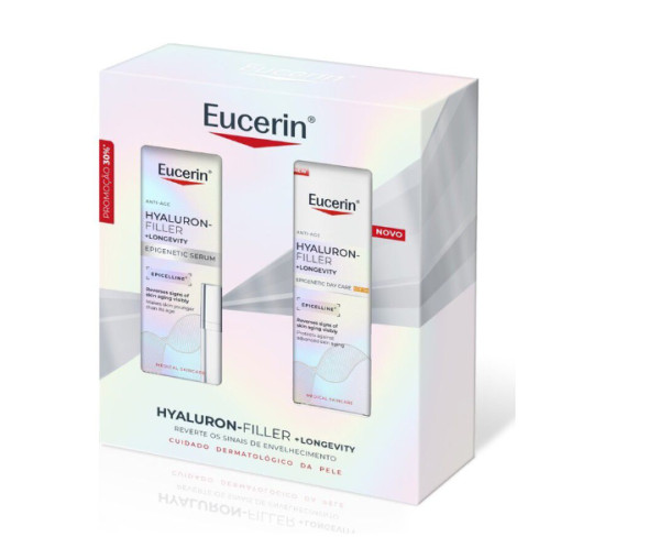 Eucerin Hyaluron-Filler Epigenetic Serum 30ml + Eucerin Hyaluron- Filler Creme dia FPS30 50ml