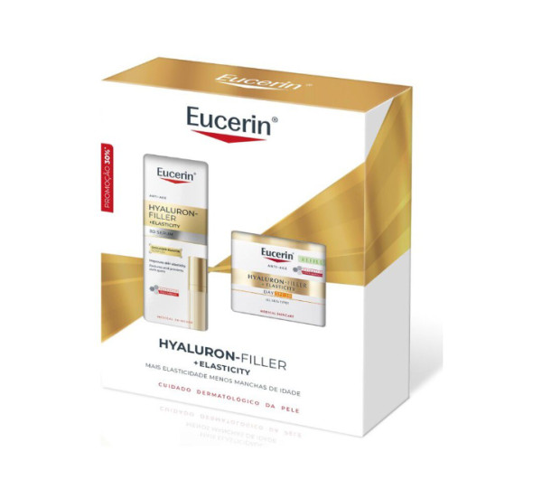 Eucerin Hyluron-Filler Elasticity Serum 3D 30ml + Hyluron-Filler Elasticity Creme dia FPS 30 50ml Eucerin Hyluron-Filler Elasticity Serum 3D 30ml + Hyluron-Filler Elasticity Creme dia FPS 30 50ml