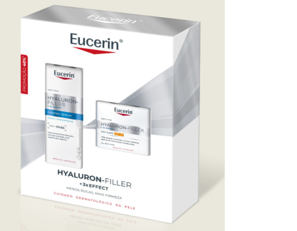 Eucerin Hyaluron-Filler 3 Effect Serum Lift 30ml + Eucerin Creme de dia FPS30 50ml Eucerin Hyaluron-Filler 3 Effect Serum Lift 30ml + Eucerin Creme de dia FPS30 50ml